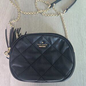 Black Leather Kate Spade Crossbody Bag